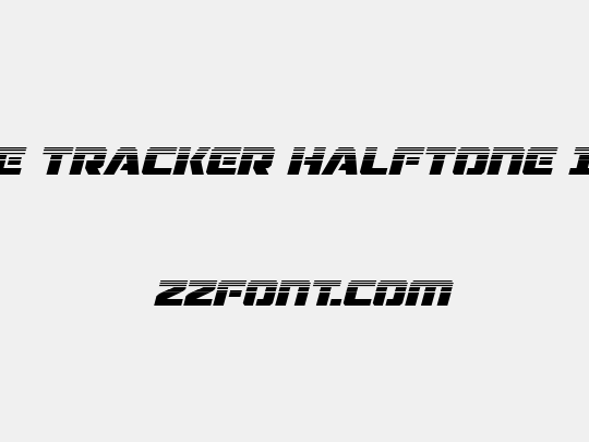 Drone Tracker Halftone Italic