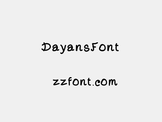 DayansFont