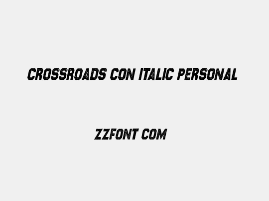 CROSSROADS CON ITALIC PERSONAL 