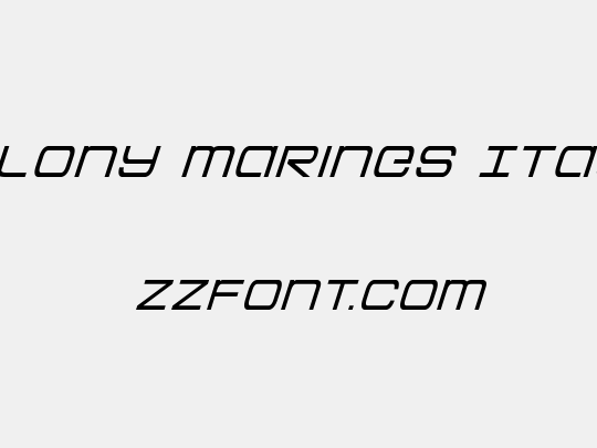 Colony Marines Italic