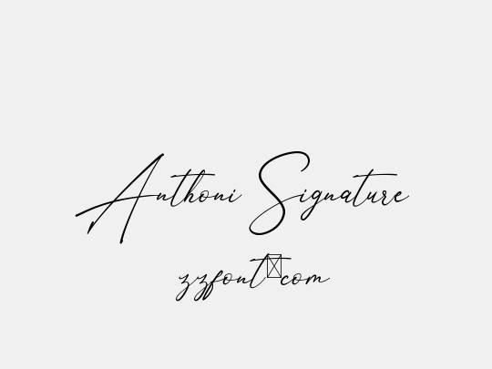 Anthoni Signature