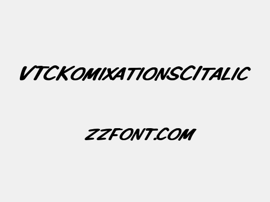 VTCKomixationSCItalic