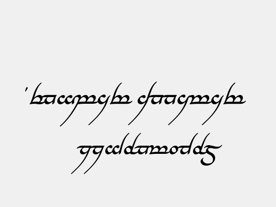 Tengwar Annatar