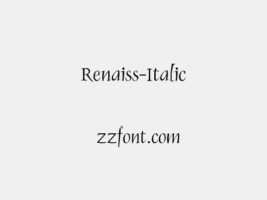 Renaiss-Italic