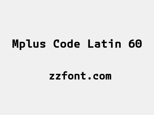 Mplus Code Latin 60
