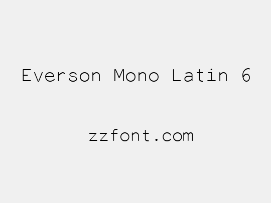 Everson Mono Latin 6