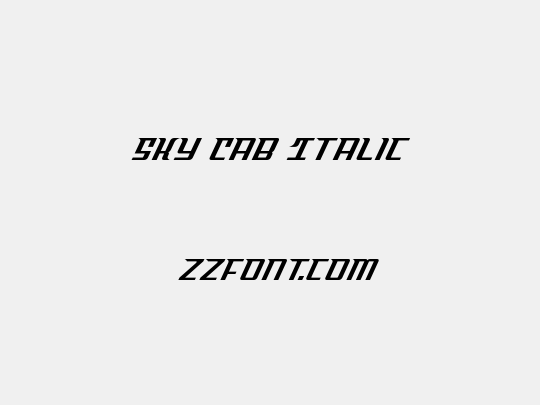 Sky Cab Italic