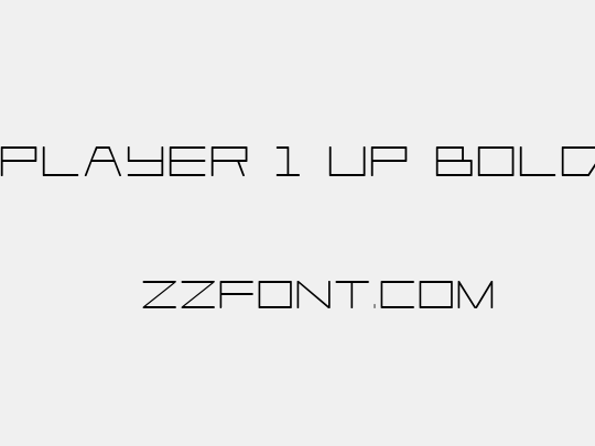 Player 1 Up Bold