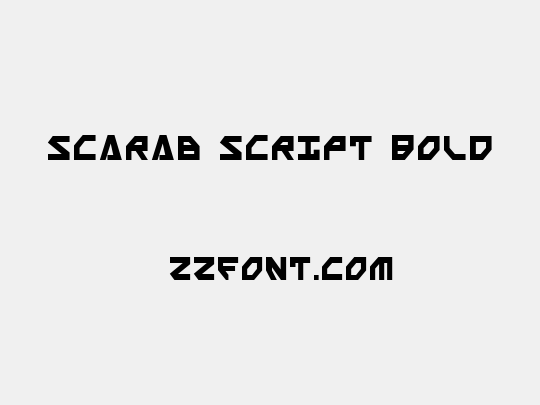 Scarab Script Bold