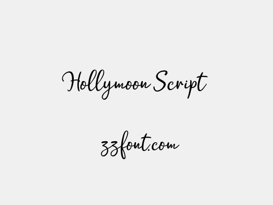 Hollymoon Script 