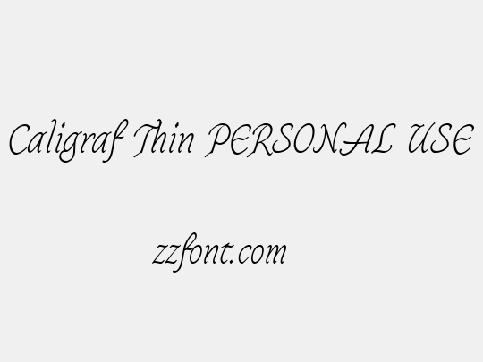 Caligraf Thin PERSONAL USE