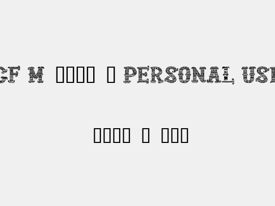 CF Mexicana PERSONAL USE