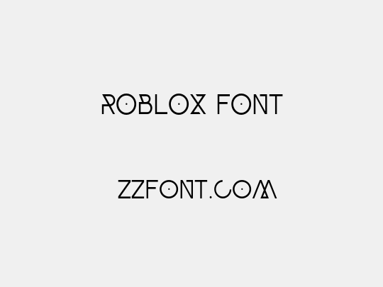 Roblox Font