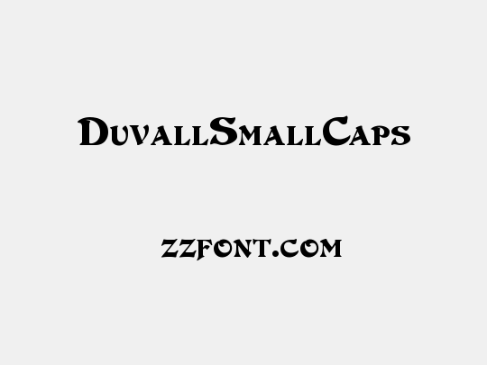 DuvallSmallCaps
