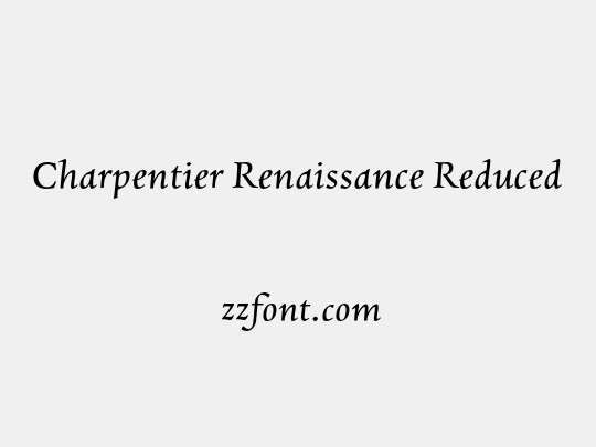 Charpentier Renaissance Reduced