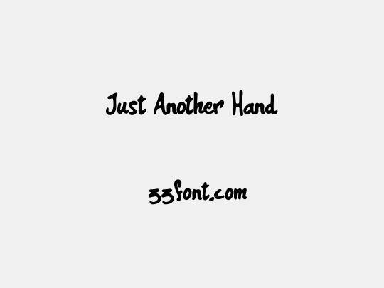 Just Another Hand