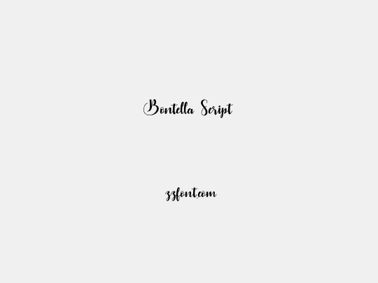 Bontella Script