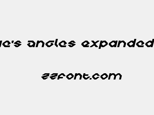 Charlie's Angles Expanded Italic