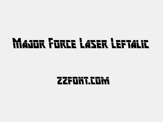 Major Force Laser Leftalic