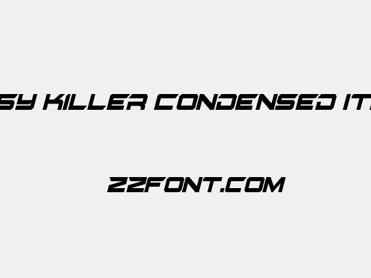 Gypsy Killer Condensed Italic