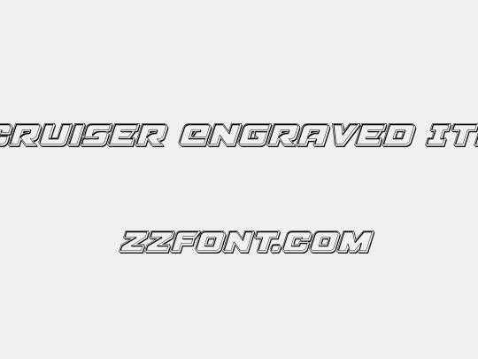 Aircruiser Engraved Italic