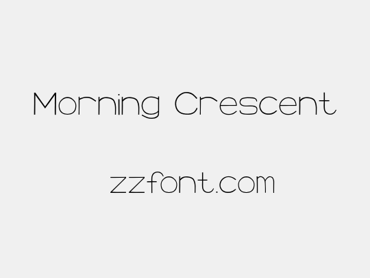 Morning Crescent