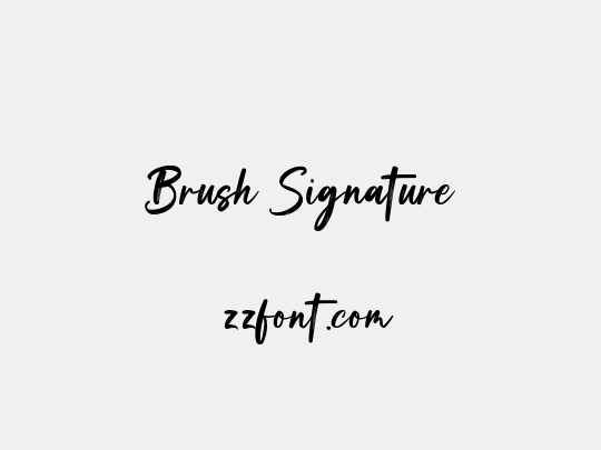 Brush Signature