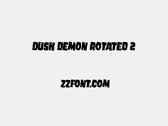 Dusk Demon Rotated 2