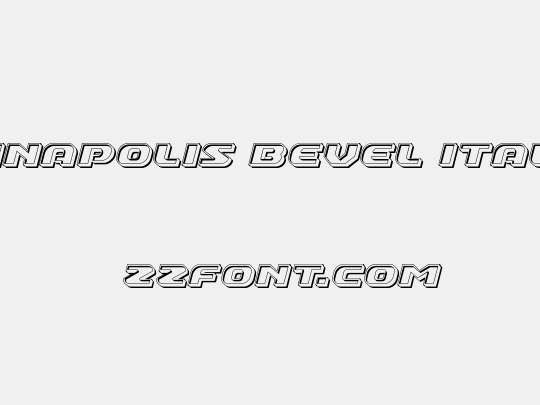 Annapolis Bevel Italic