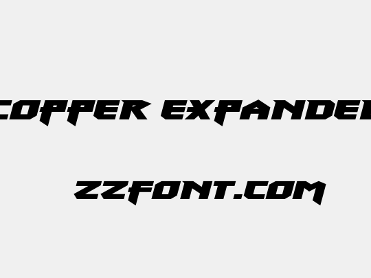 Heavy Copper Expanded Italic