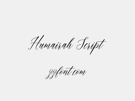 Humairah Script