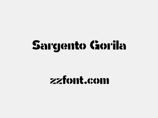 Sargento Gorila