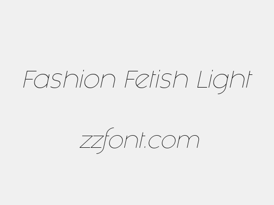 Fashion Fetish Light