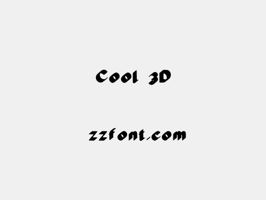 Cool 3D