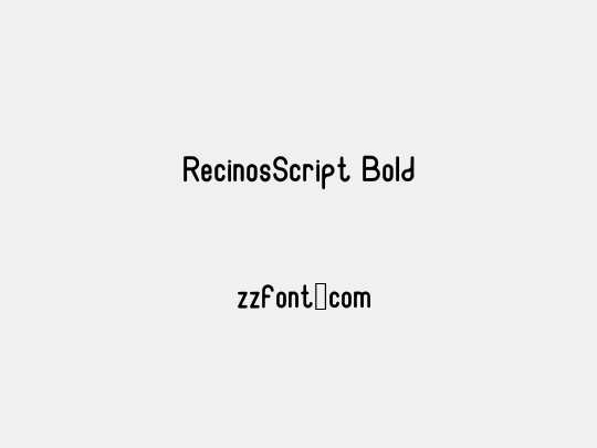 RecinosScript Bold