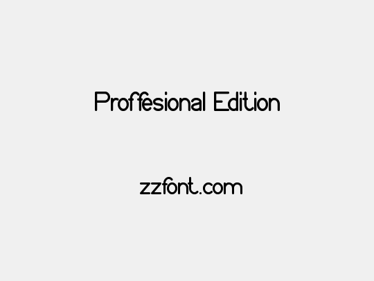 Proffesional Edition