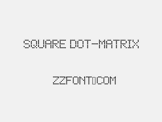 Square Dot-Matrix