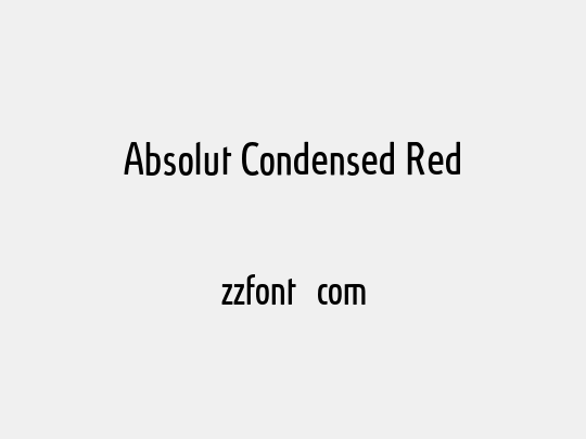Absolut Condensed Red