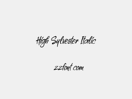 High Sylvester Italic