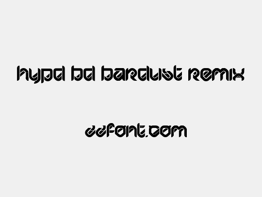HYPD BD Bardust Remix
