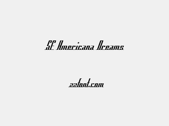 SF Americana Dreams