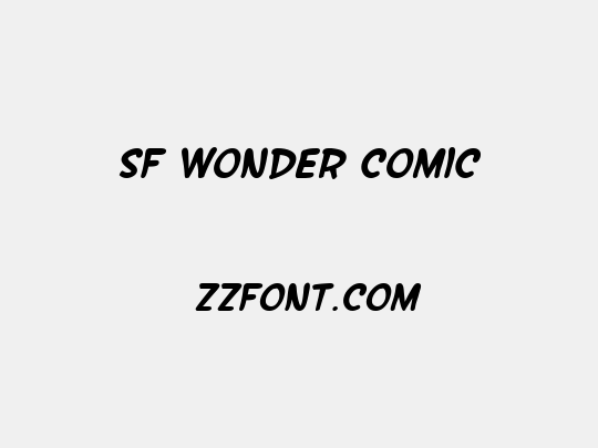 SF Wonder Comic