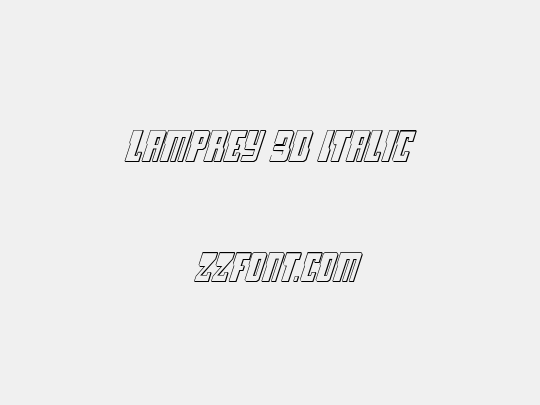 Lamprey 3D Italic