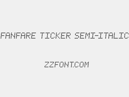 Fanfare Ticker Semi-Italic