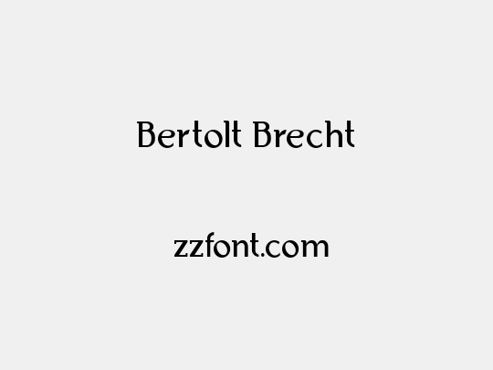 Bertolt Brecht