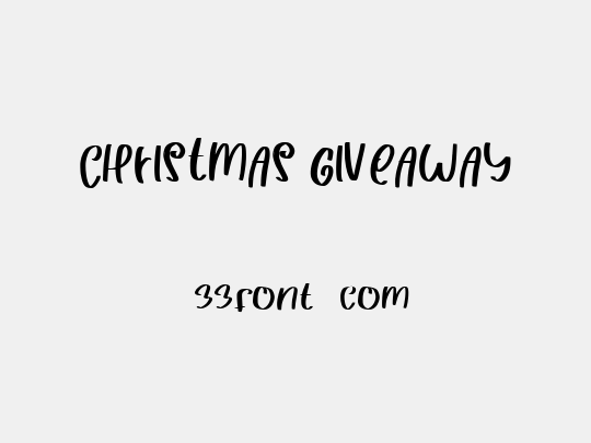 CHRISTMAS GIVEAWAY