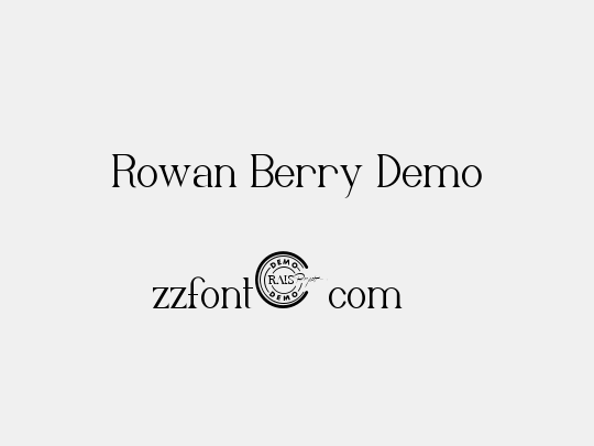 Rowan Berry Demo