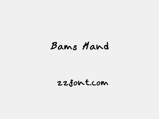 Bams Hand
