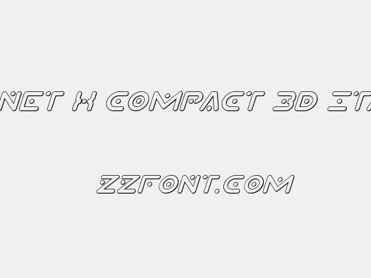 Planet X Compact 3D Italic