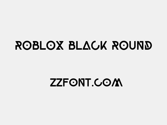 Roblox Black Round